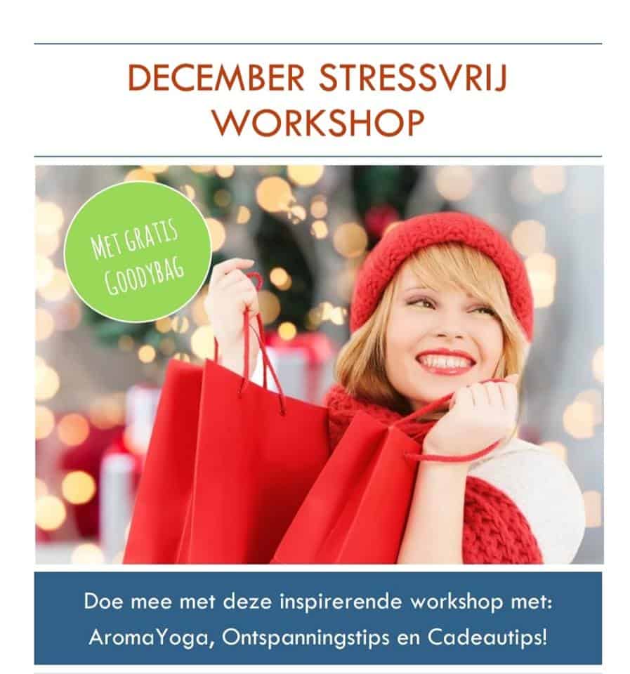 december stressvrij workshop aromazense solide yoga oh my oil gratis goodybag