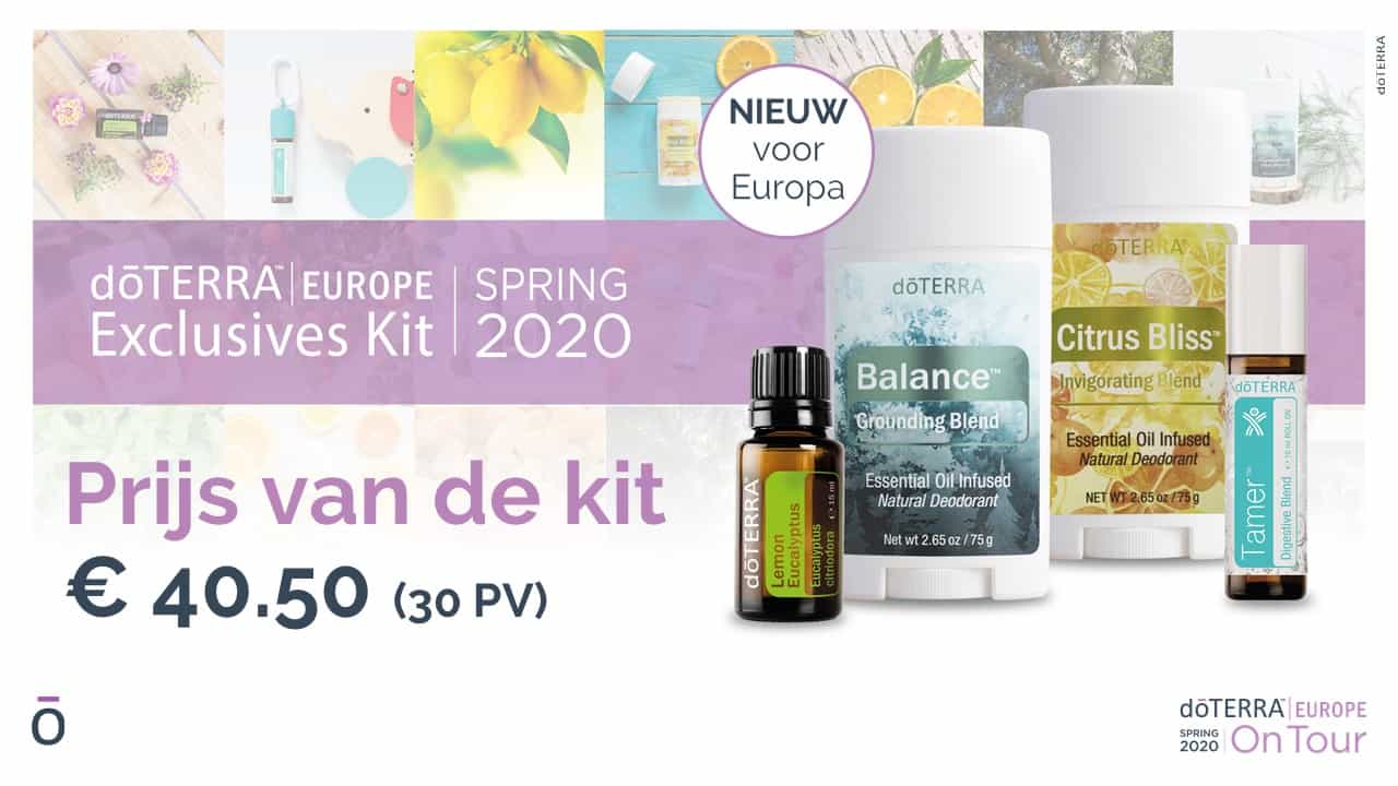 doterra nieuwe producten korting spring tour nederland